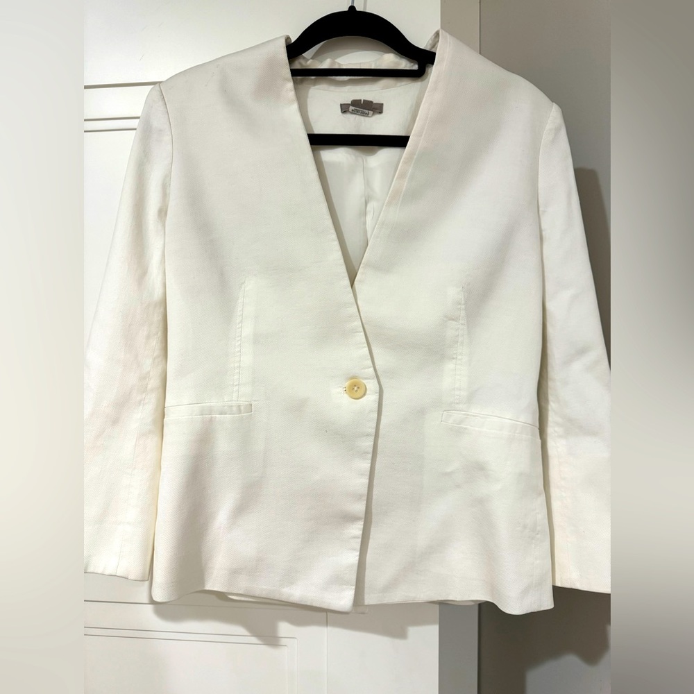 Helmut Lang white blazer size 8